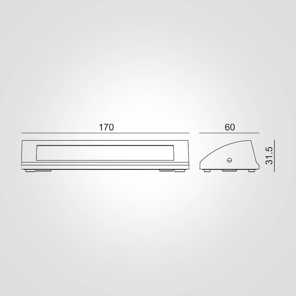 מנורת קיר חוץ טאנג 6W | שחור| אפור כהה| IP54