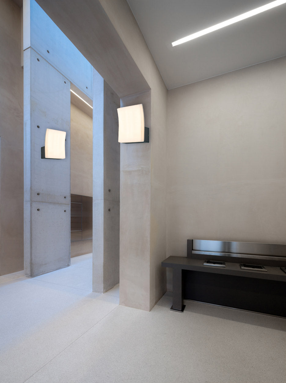 מנורת קיר חוץ לוצרן 3W| אפור|IP65