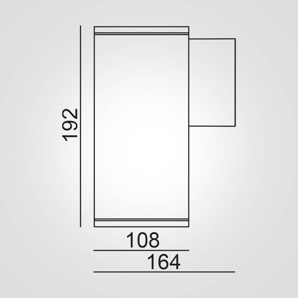 מנורת קיר חוץ רנגלר דאון שחור| אפור| IP65