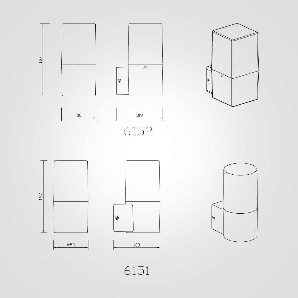מנורת קיר גינה חוץ לד ארדן דגם| C