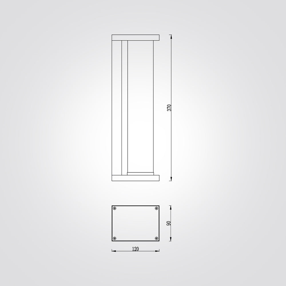 מנורת קיר גינה חוץ סידן דגם| A