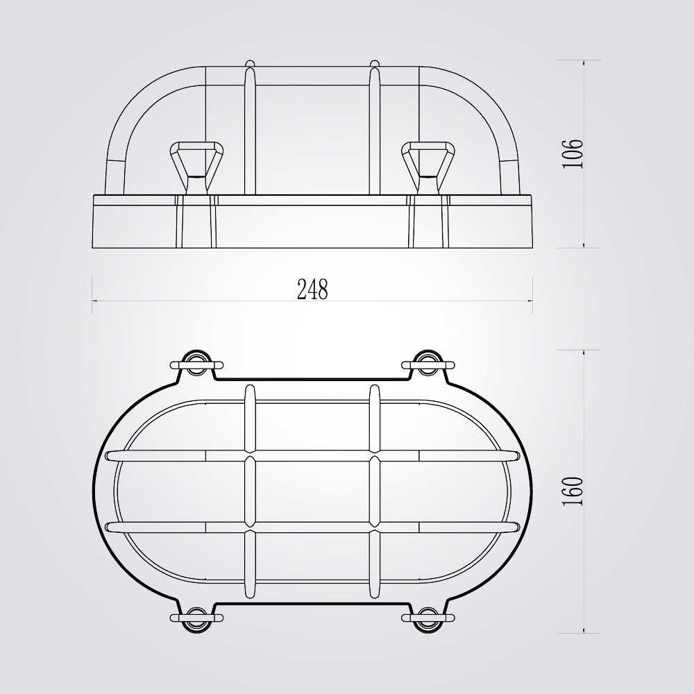מנורת קיר גינה חוץ סורג סוזי דגם| B