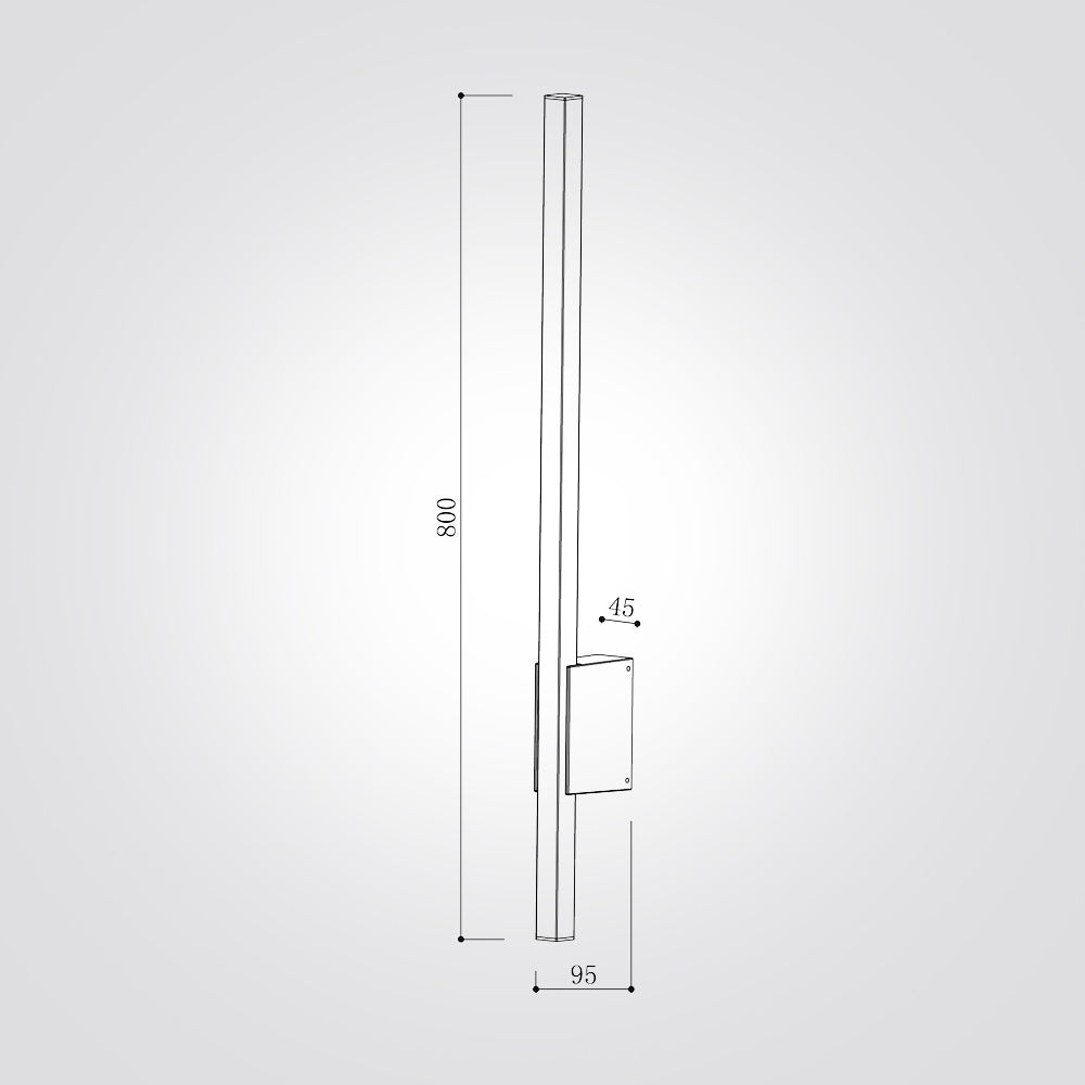 מנורת קיר חוץ גינה נבטים דגם| C