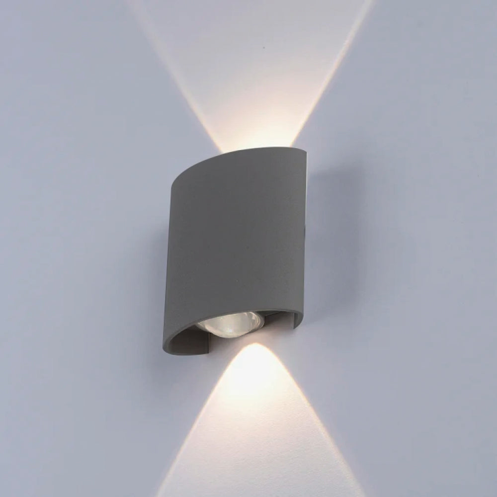 מנורת קיר גינה חוץ אפ דאון רעים 2 עדשות