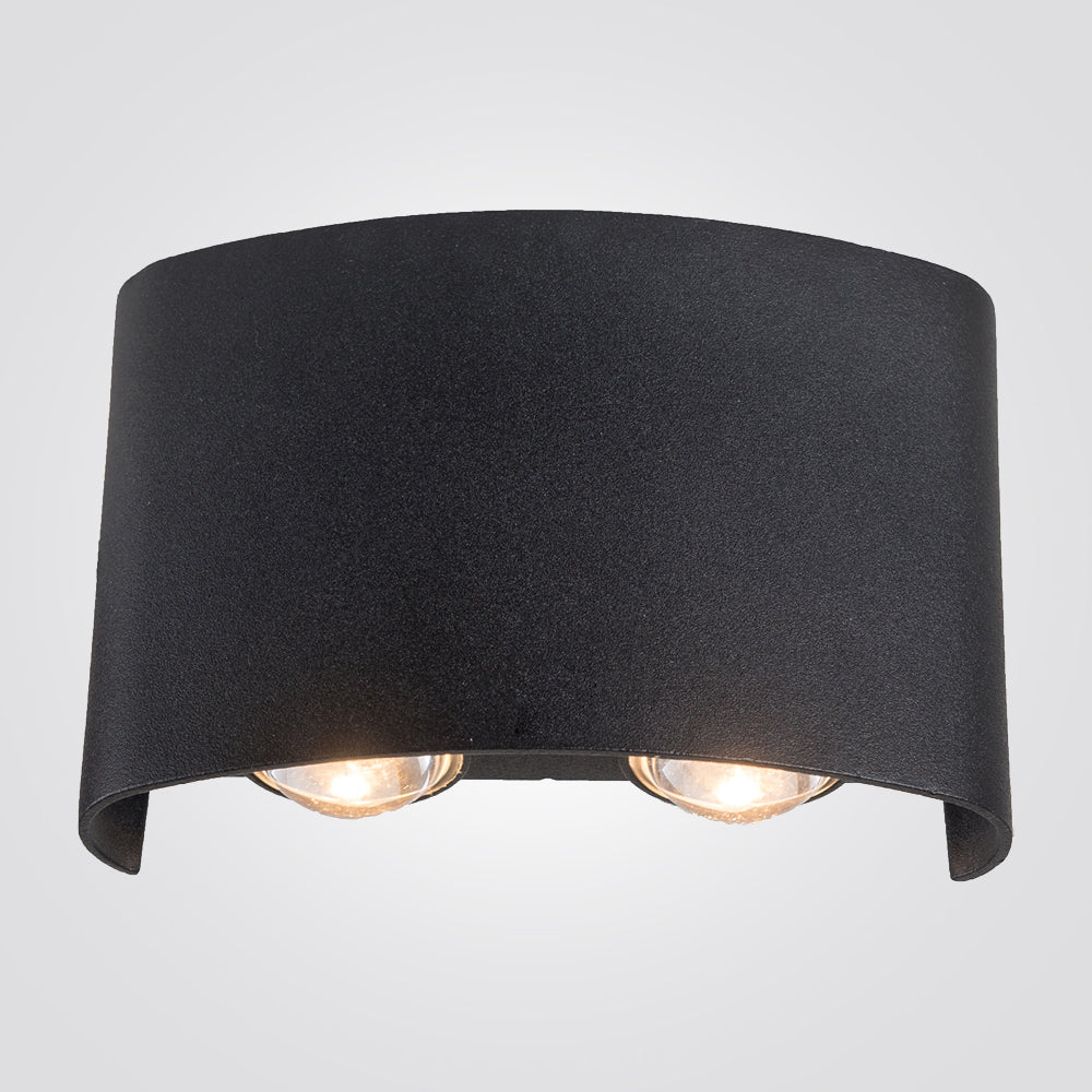 מנורת קיר גינה חוץ אפ דאון רעים 4 עדשות