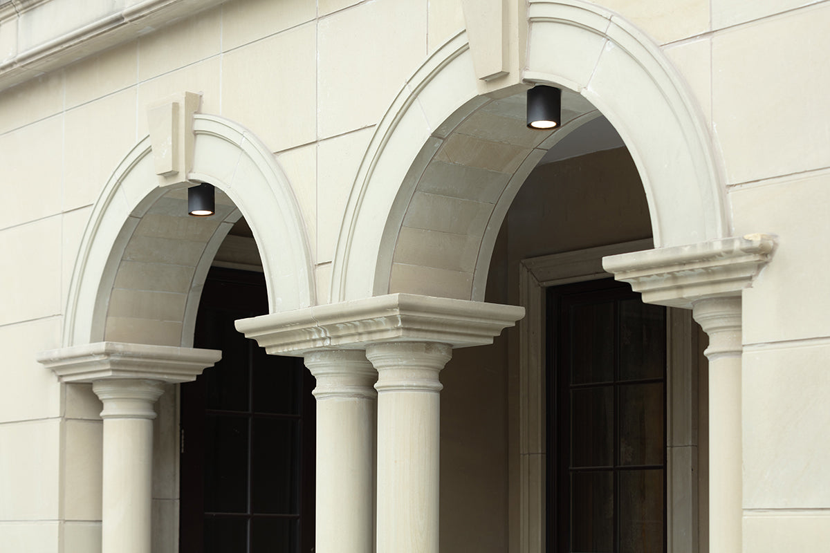 צמוד תקרה צילינדר חוץ מוגן מים ג'ונאס 12W|שחור| לבן