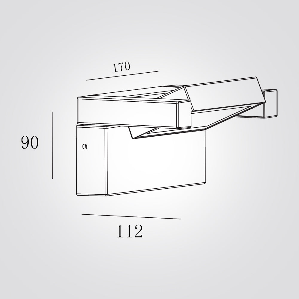 מנורת קיר חוץ ג'וני 7W| שחור| לבן| IP65