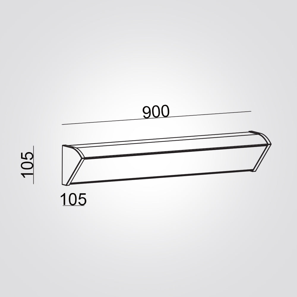 מנורת קיר גינה חוץ וירג'יניה שחור| לבן