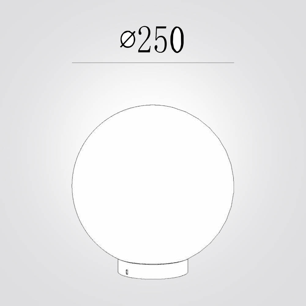 מנורת מעקה חוץ גינה בולרו Φ40| Φ25