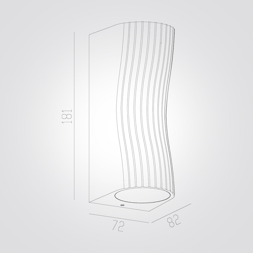 מנורת קיר חוץ UP–DOWN – GU10 | IP54 | שחור / לבן