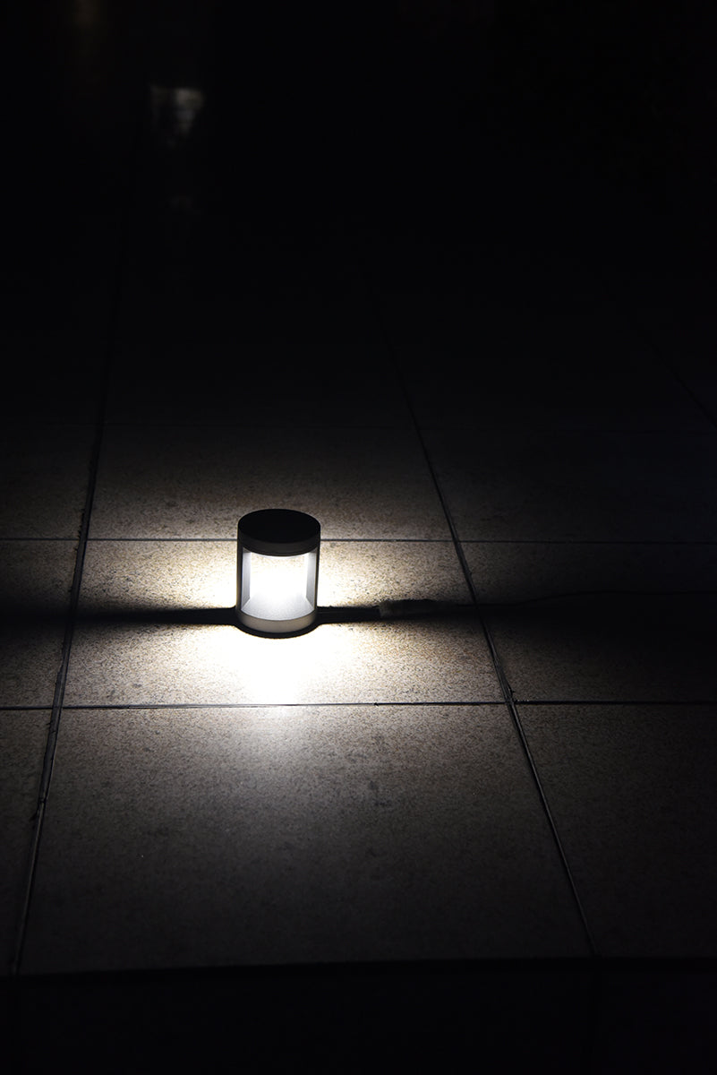 עמוד תאורה חוץ לגינה מעקה לינארדו שחור