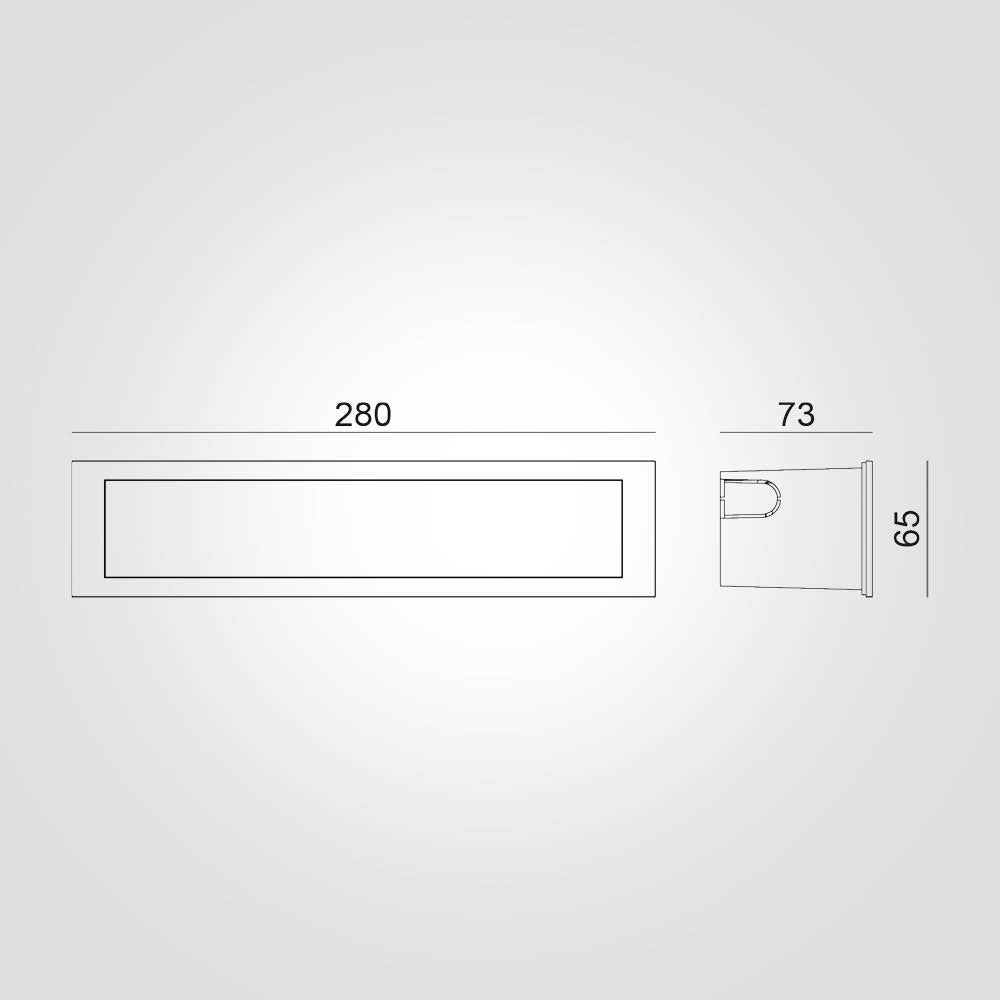 שקוע קיר חוץ שקוע חומה ליברטי 10W שחור| אפור כהה|IP65