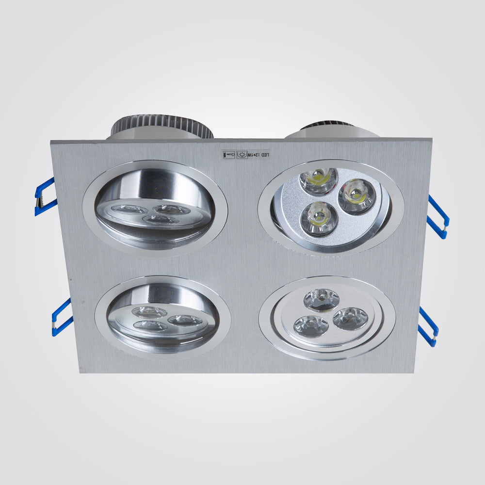 שקוע תקרה זיו לד ריביעיה ניקל מוברש