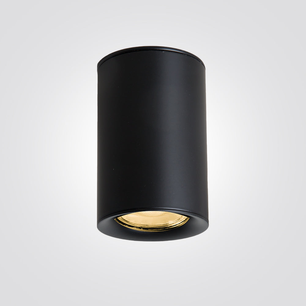 צלינדר תקרה עגול נירית GU10| שחור|לבן|פליז