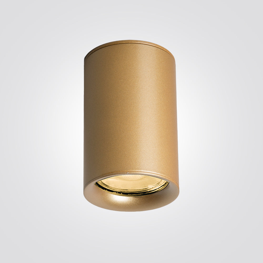 צלינדר תקרה עגול נירית GU10| שחור|לבן|פליז