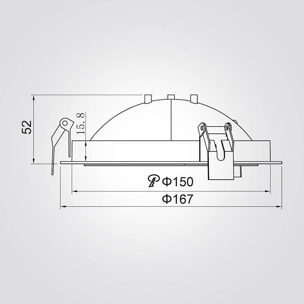 שקוע זחל לד מתכוונן 360° |15W|4000K