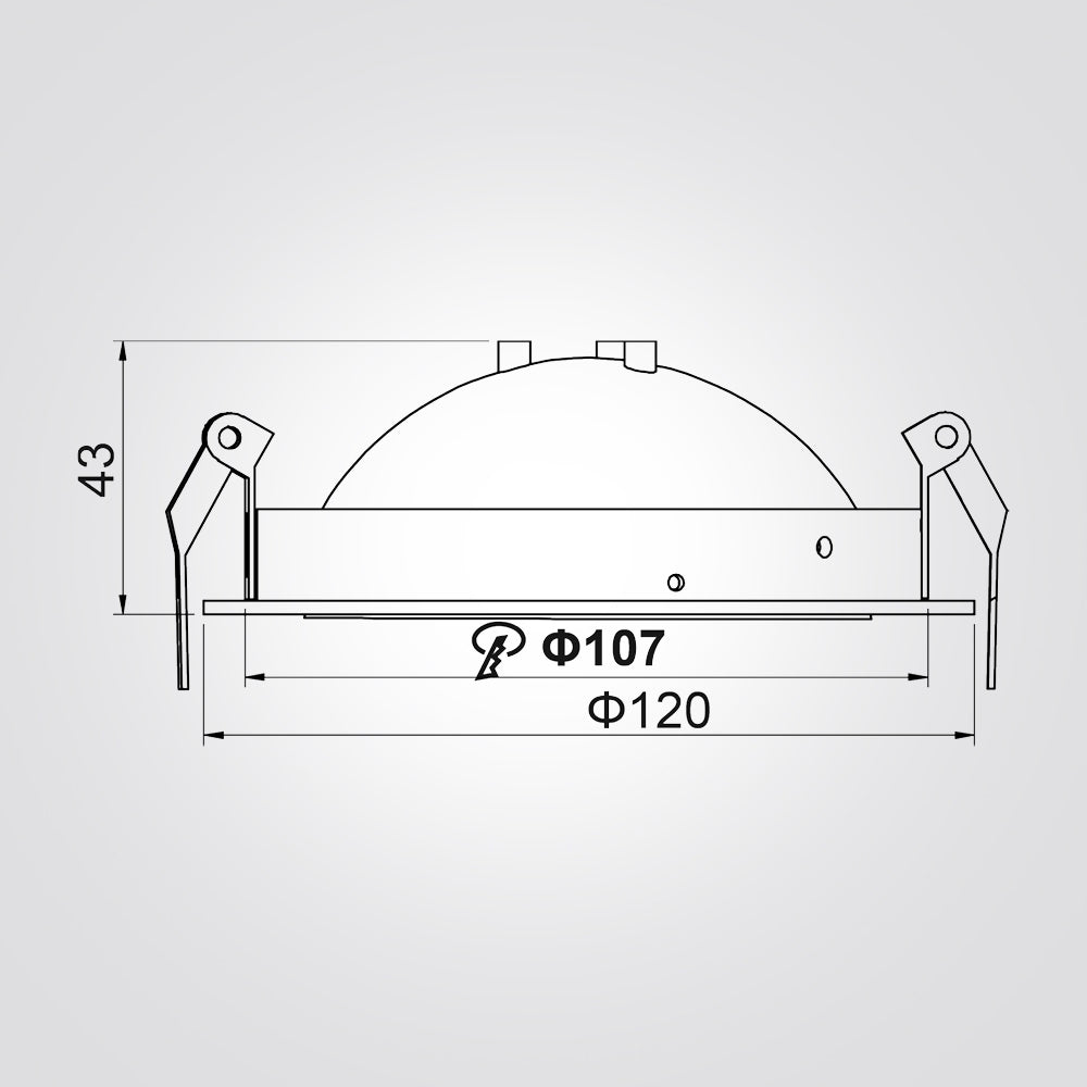שקוע זחל לד מתכוונן 360° לבן |9W|CCT