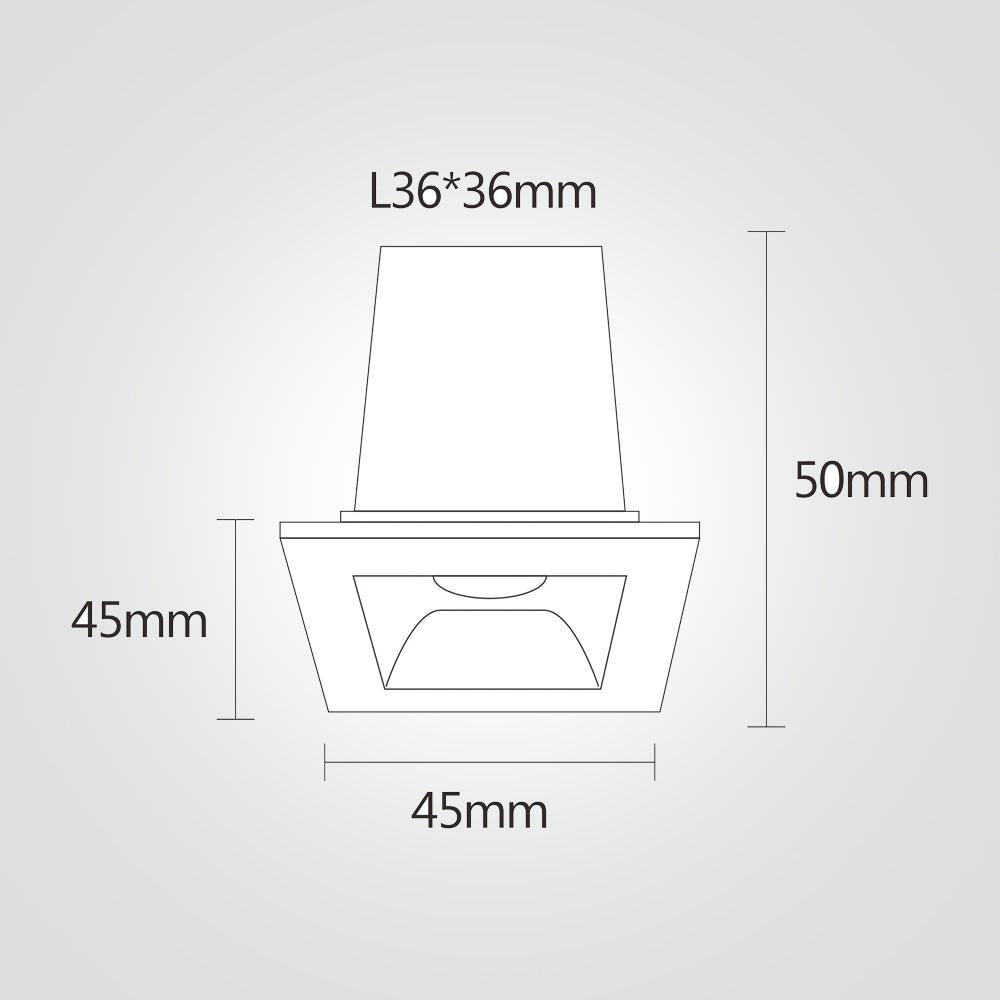 ספוט שקוע לד לינארי הידא לבן | 1X2W| 5X2W| 10X2W| 15X2W