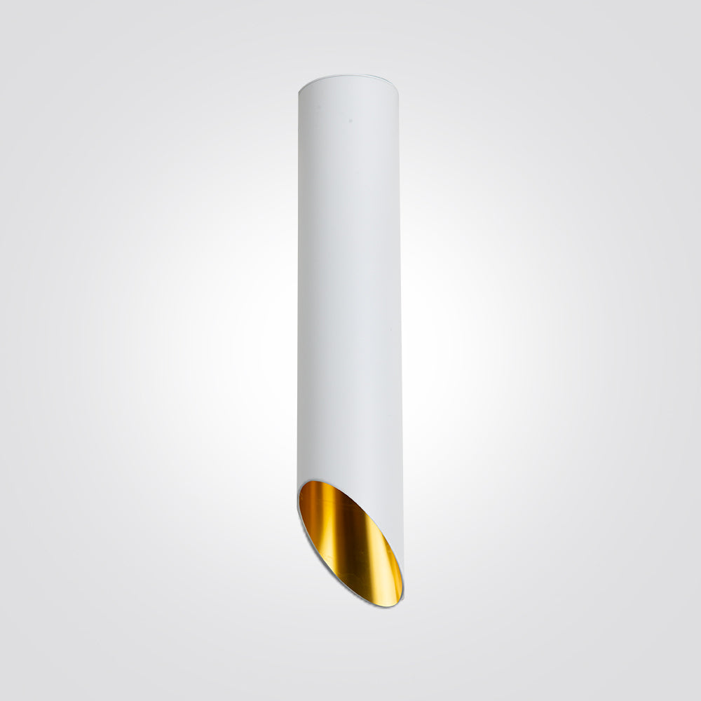 צלינדר תקרה רז GU10| 20|30|50|80 ס"מ| לבן+ זהב