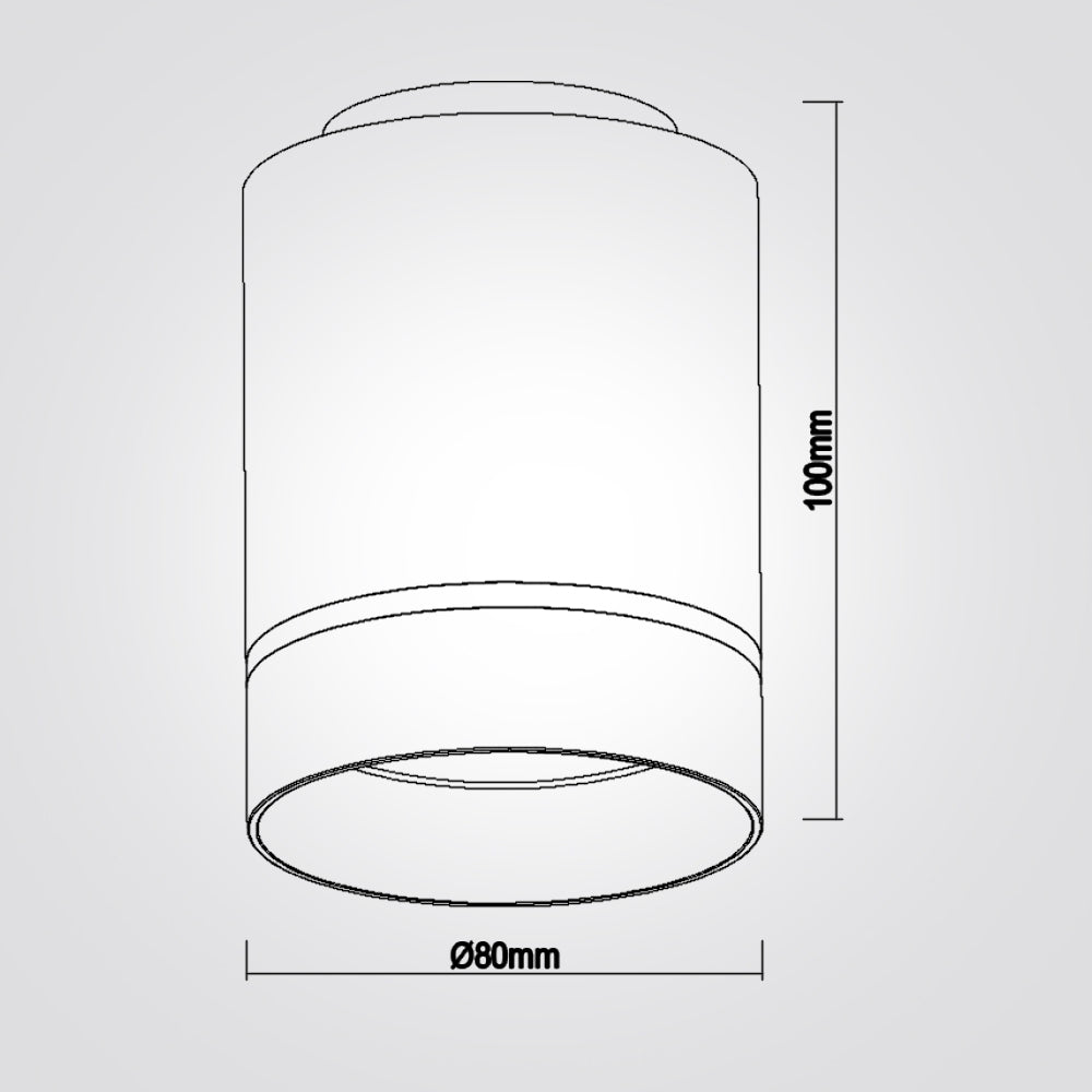 צילנדר מוטי 7W+3W שחור|לבן