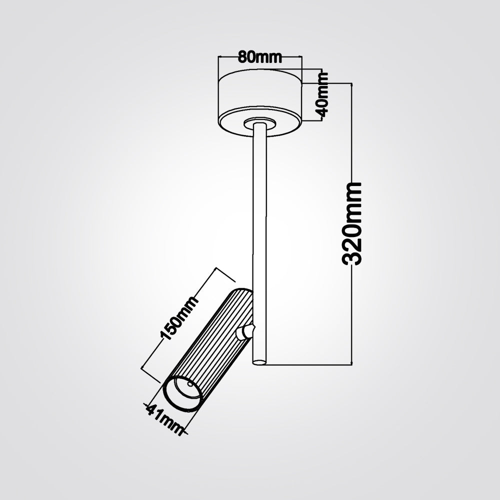 ספוט צילינדר מתכוונן סאקר| בודד