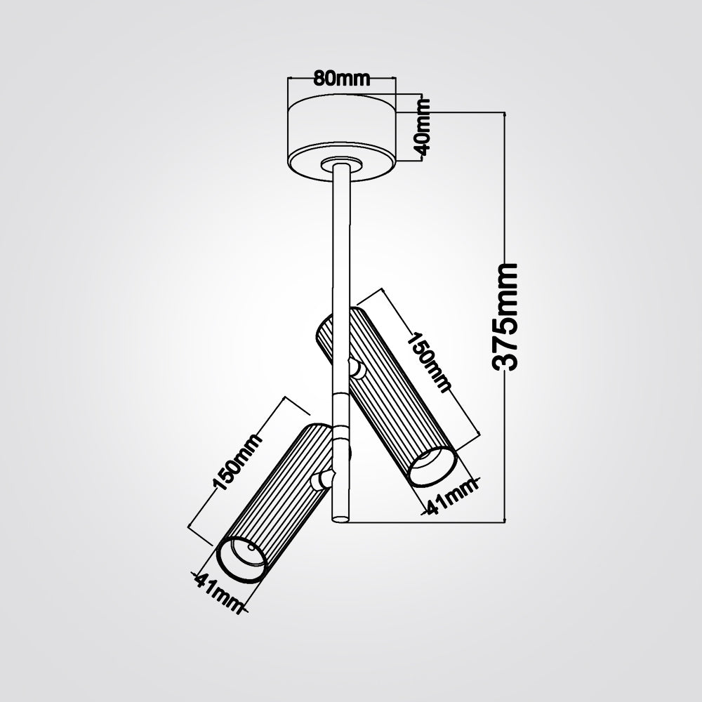 ספוט צילינדר מתכוונן סאקר| זוגי