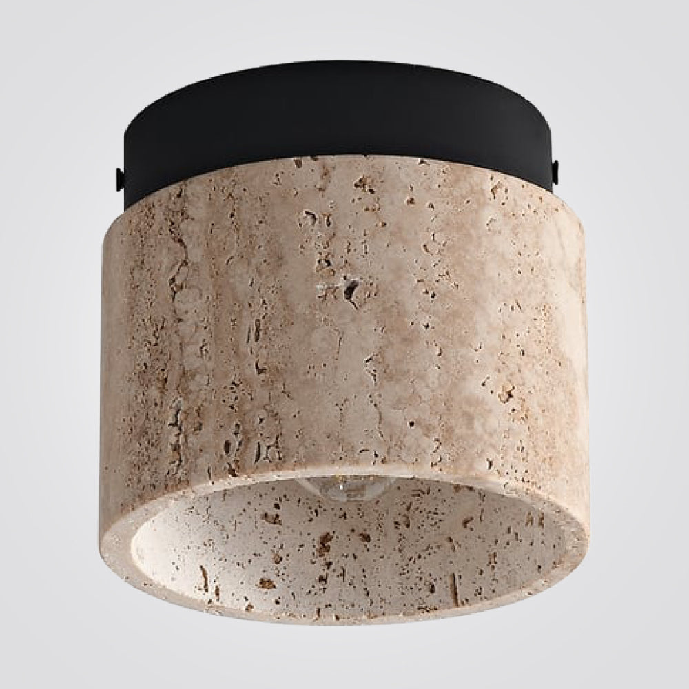 צמוד תקרה צילינדר שיש טרוורטין טבעי דגם| A