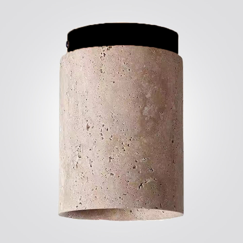 צמוד תקרה צילינדר שיש טרוורטין טבעי דגם| B