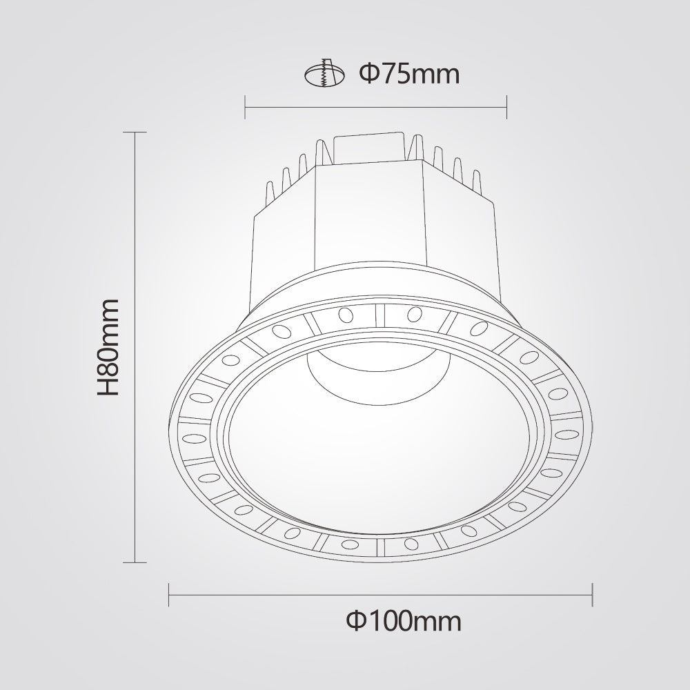 שקוע תקרה מילאנו – 6W / 12W / 20W | CCT | לבן