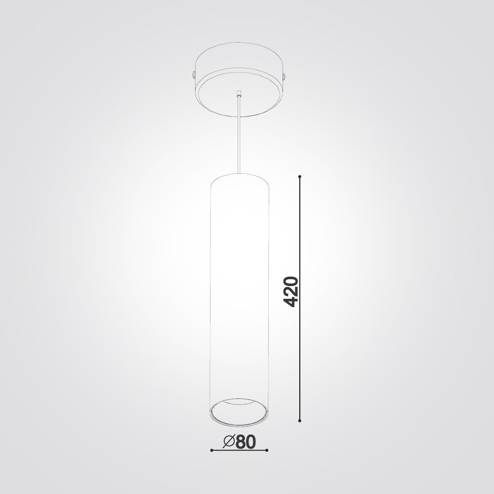 מנורת תליה צילינדר ארדונה 15W| לבן| שחור| זהב