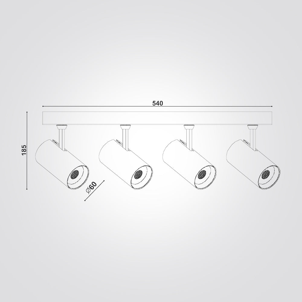 ספוט ספירות תקרה לד