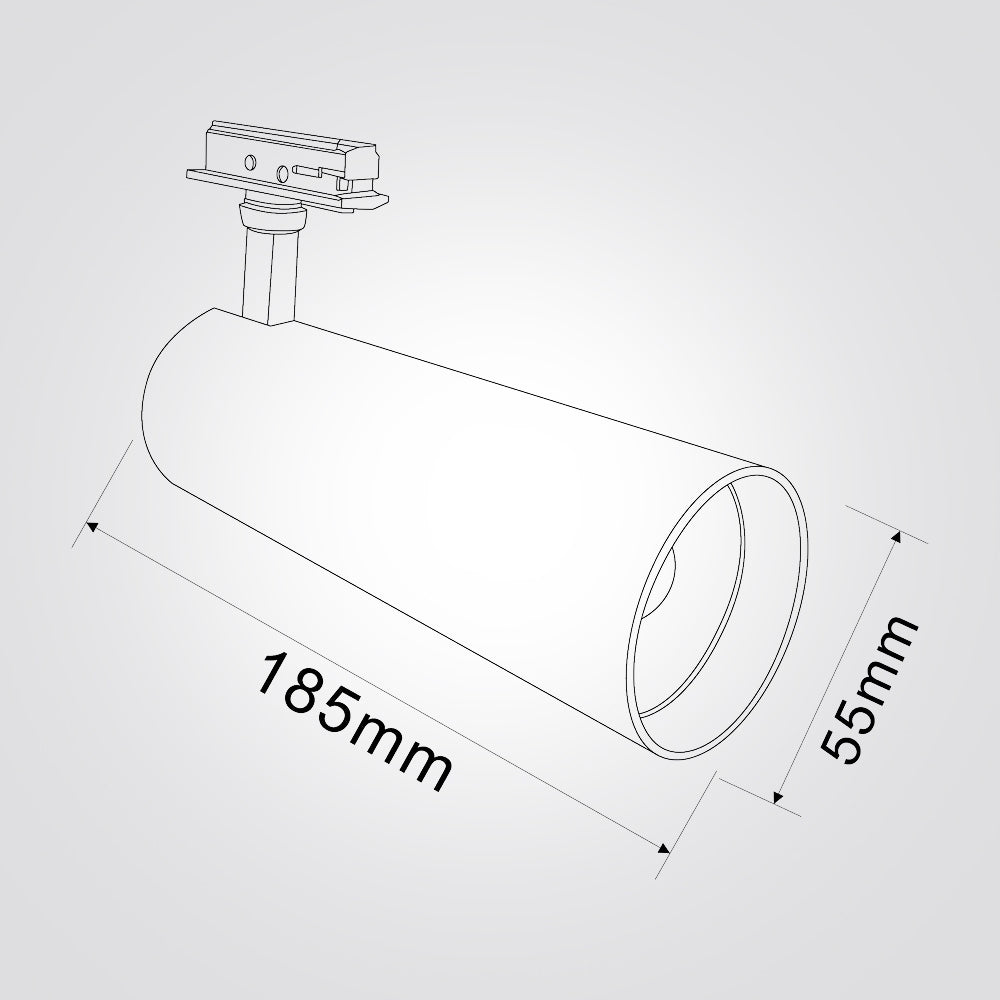 ספוט לפס צבירה חד־פאזי יוגב – 10W / 20W / 30W | CCT | שחור