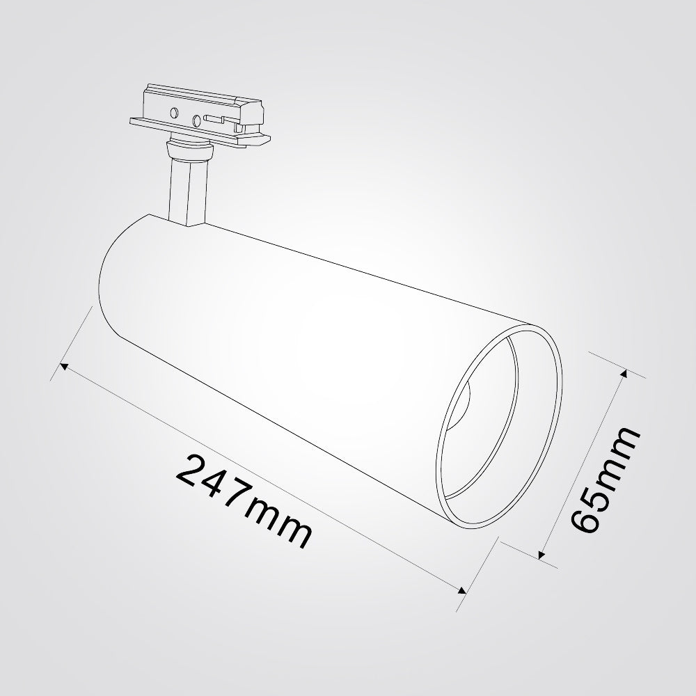ספוט לפס צבירה חד־פאזי יוגב – 10W / 20W / 30W | CCT | שחור