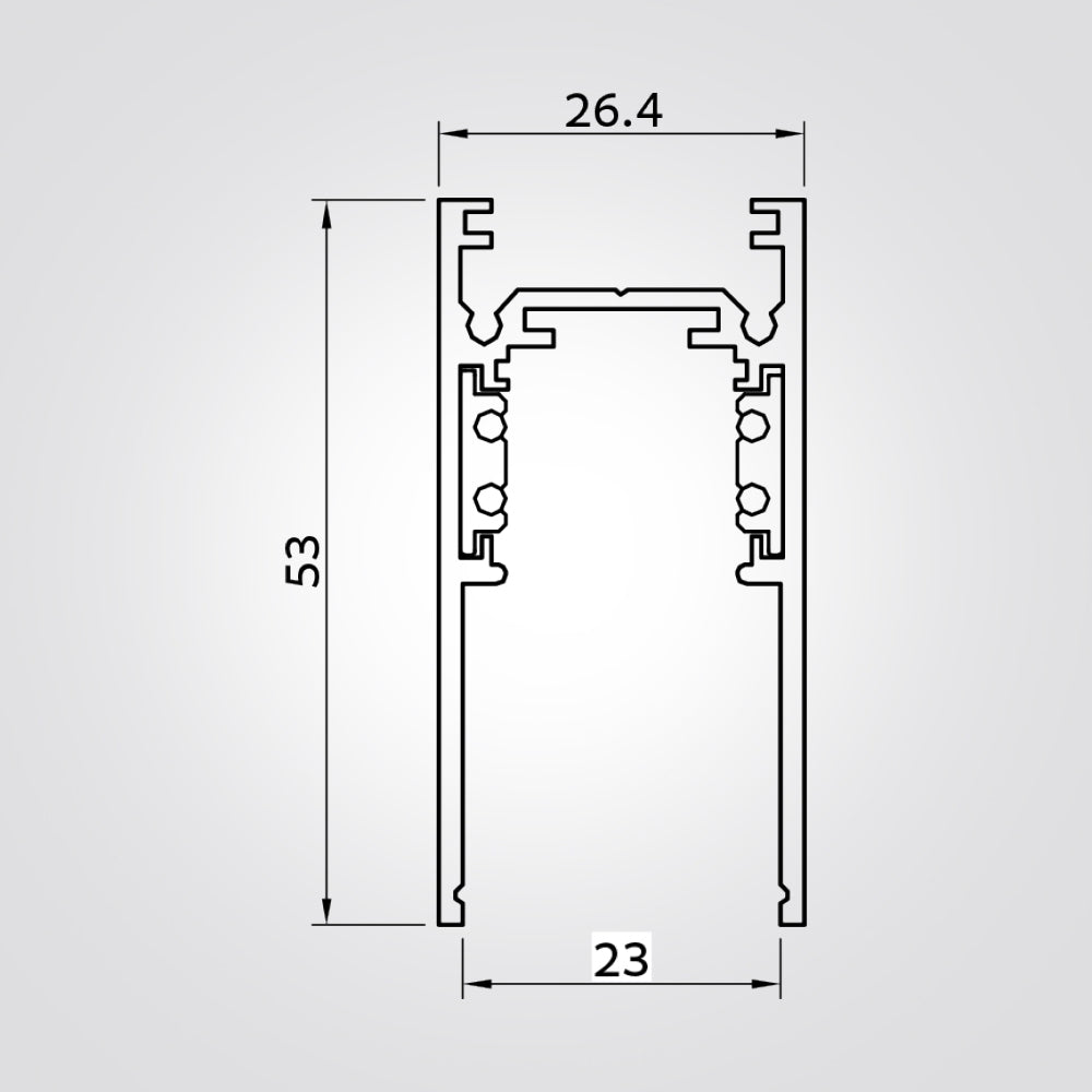 פס צבירה חיצוני מגנט 3 מטר שחור סומו | 48V| דגם A