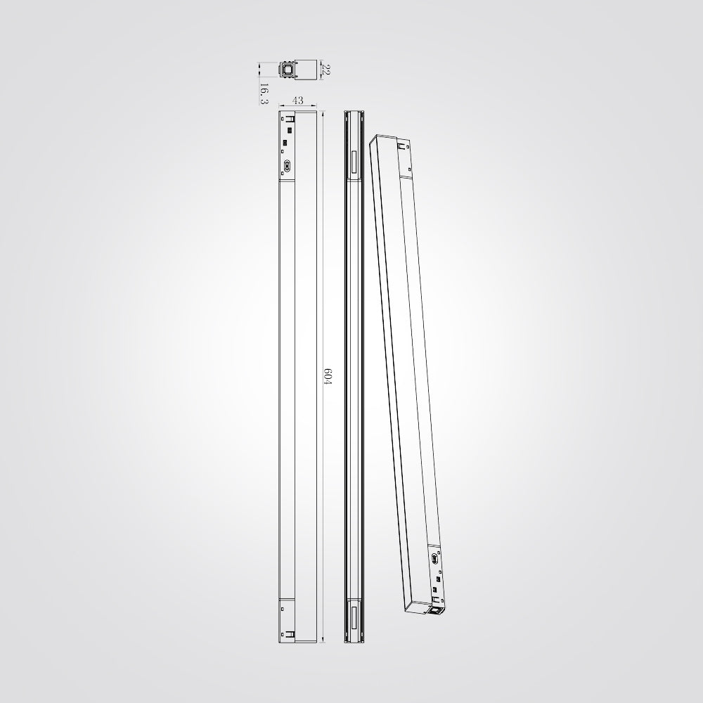 פס תאורה לפרופיל מגנט סאנו 60 ס"מ| CCT| לבן