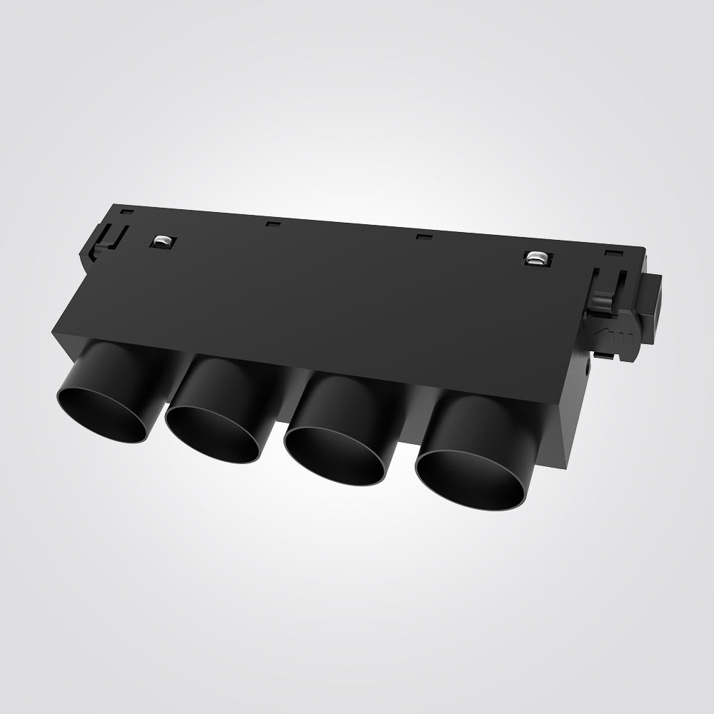 פס תאורה עדשות לפס צבירה מגנטי 48V| 8W|16W |24W| שחור