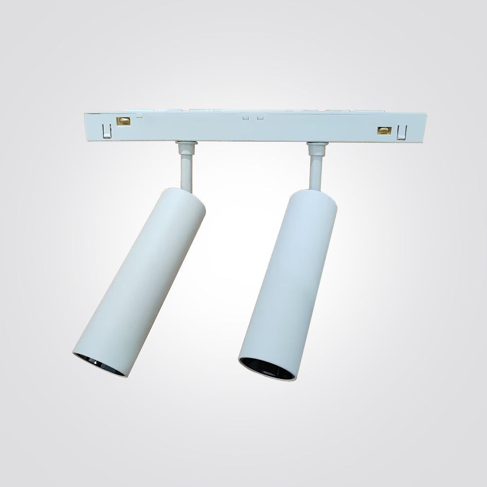 ספוט הר זוגי לפס צבירה מגנט 5W שחור 48 48V