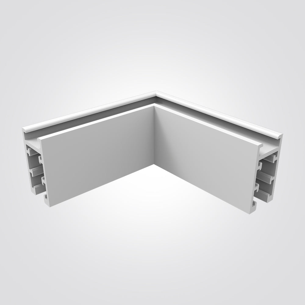 מחבר L למסלול תאורה עה'ט למערכת מגנטית לייזר 24V שחור |לבן