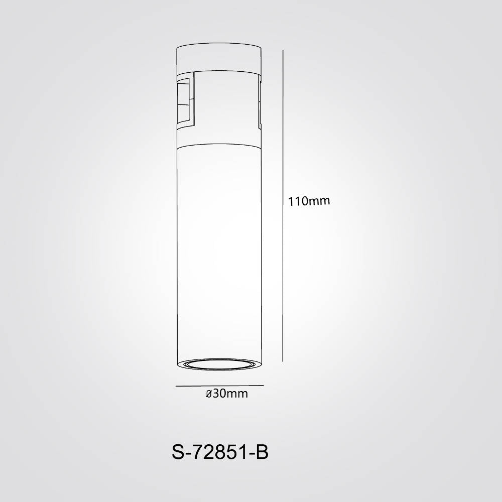 גוף תאורה למערכת מגנטית מג'יק 4W| פליז| 48V | דגם B