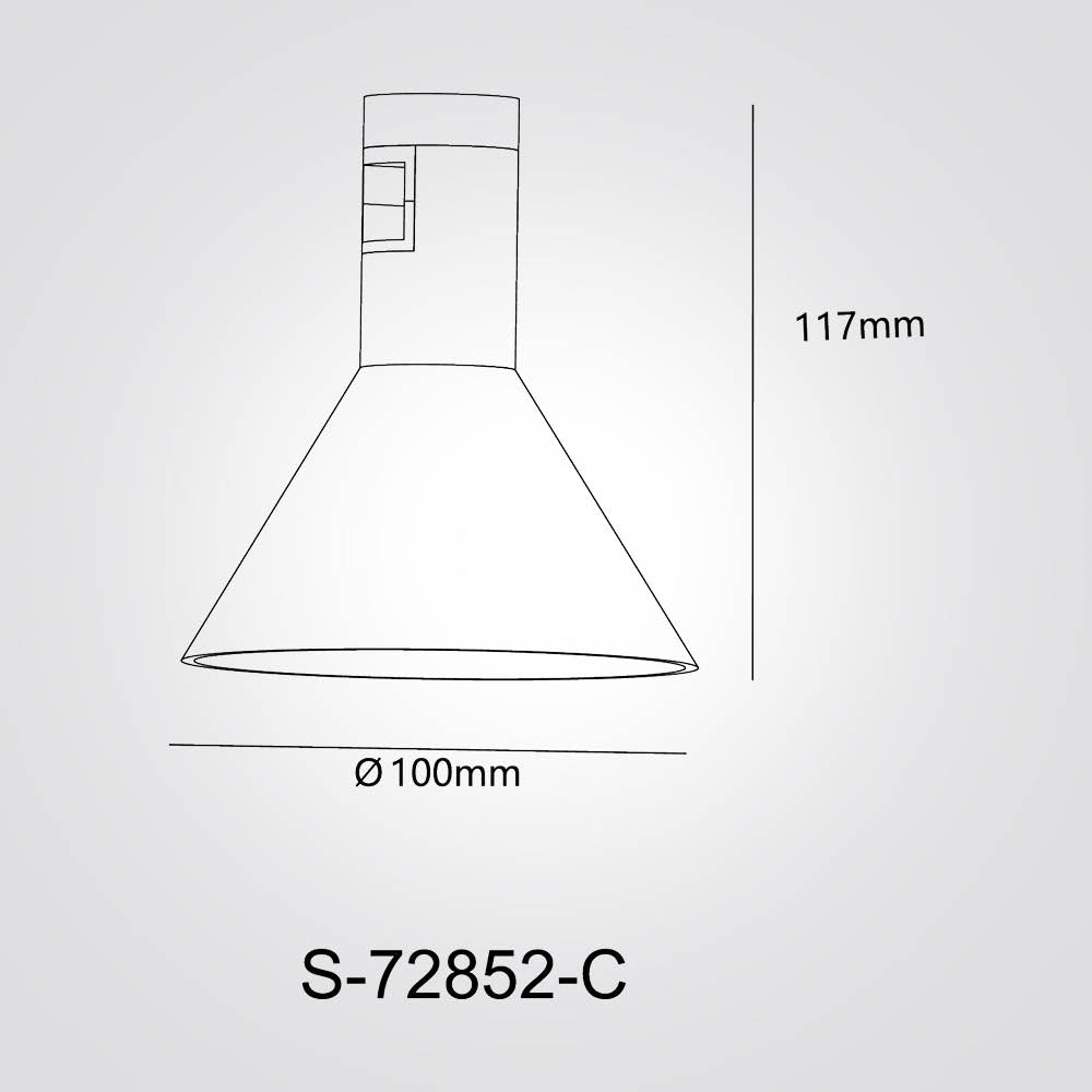 גוף תאורה למערכת מגנטית מג'יק 4W| פליז| 48V | דגם C