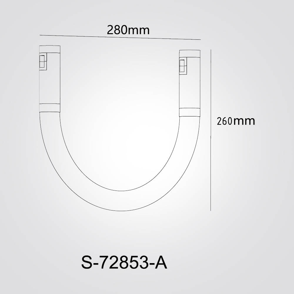 גוף תאורה למערכת מגנטית מג'יק 8W| פליז| 48V | דגם A