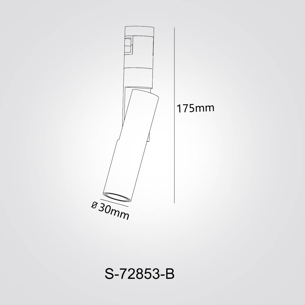גוף תאורה למערכת מגנטית מג'יק 4W| פליז| 48V | דגם B