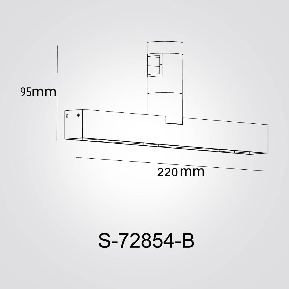 גוף תאורה למערכת מגנטית מג'יק 12W| פליז| 48V | דגם B