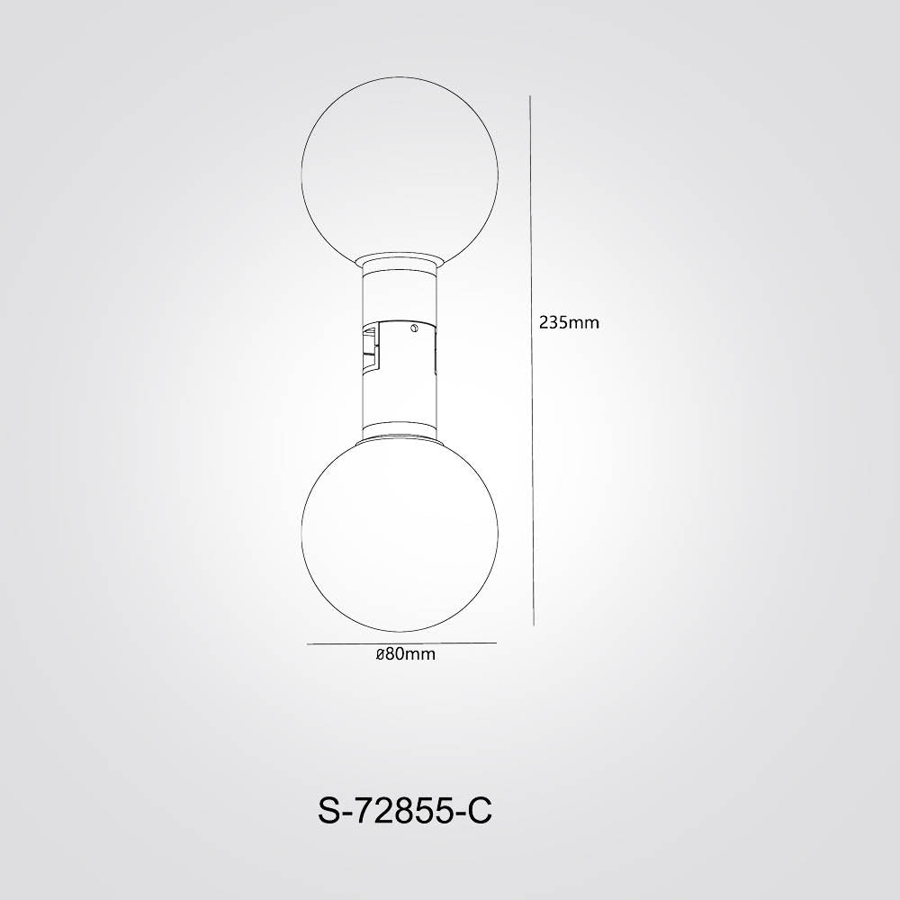 גוף תאורה למערכת מגנטית מג'יק 8W| פליז| 48V | דגם C