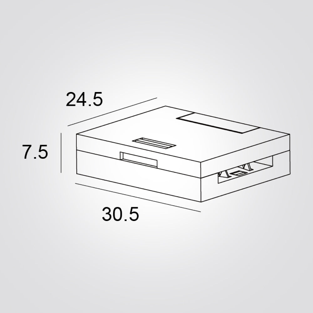 מתאם רצועה לגוף תאורה למערכת מגנטית סוהו 48V