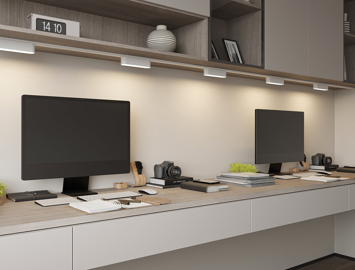 גוף תאורה למערכת תאורה מגנטית 12W| שחור| לבן| 48V