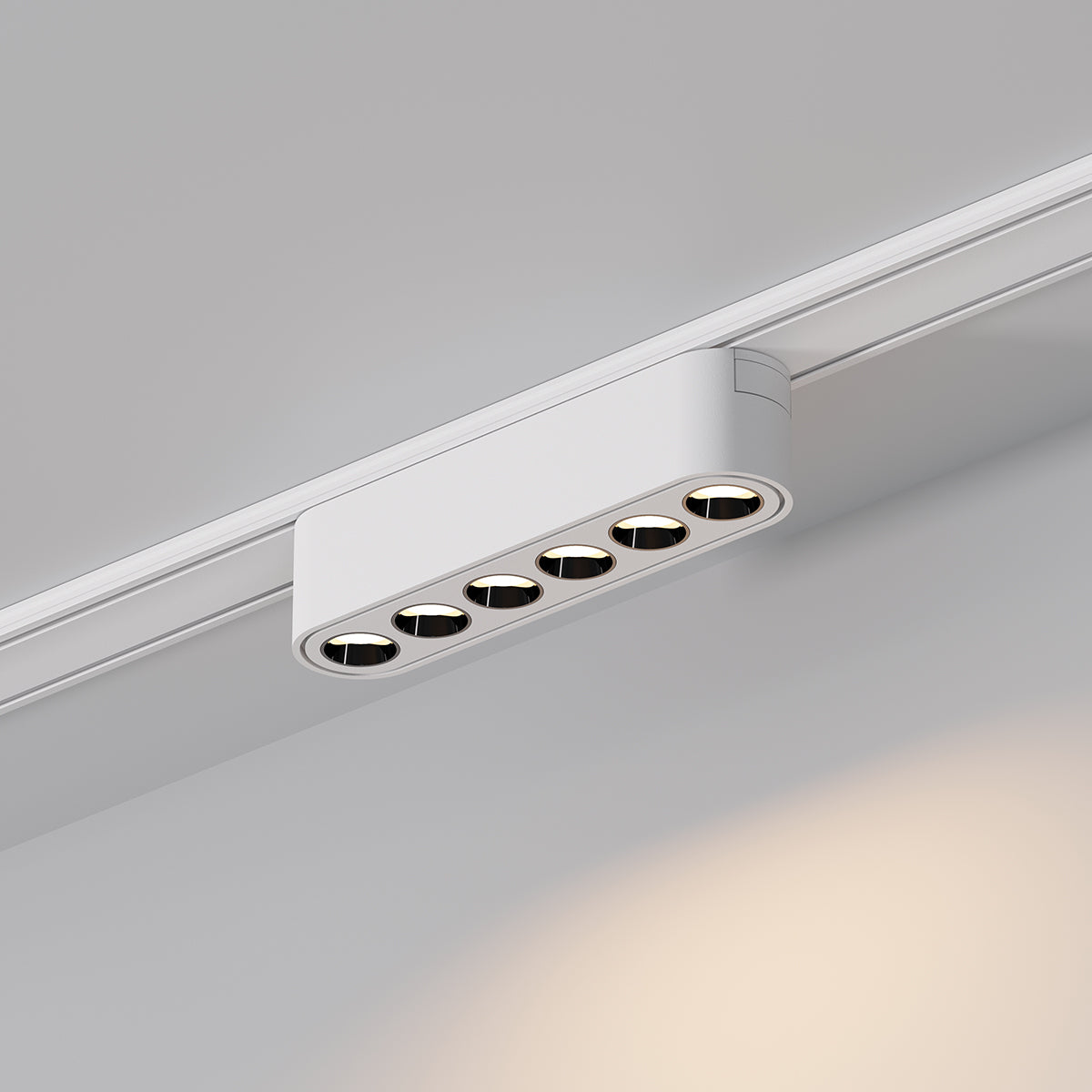 גוף תאורה עדשות למערכת תאורה מגנטית 6W| שחור| לבן| 48V