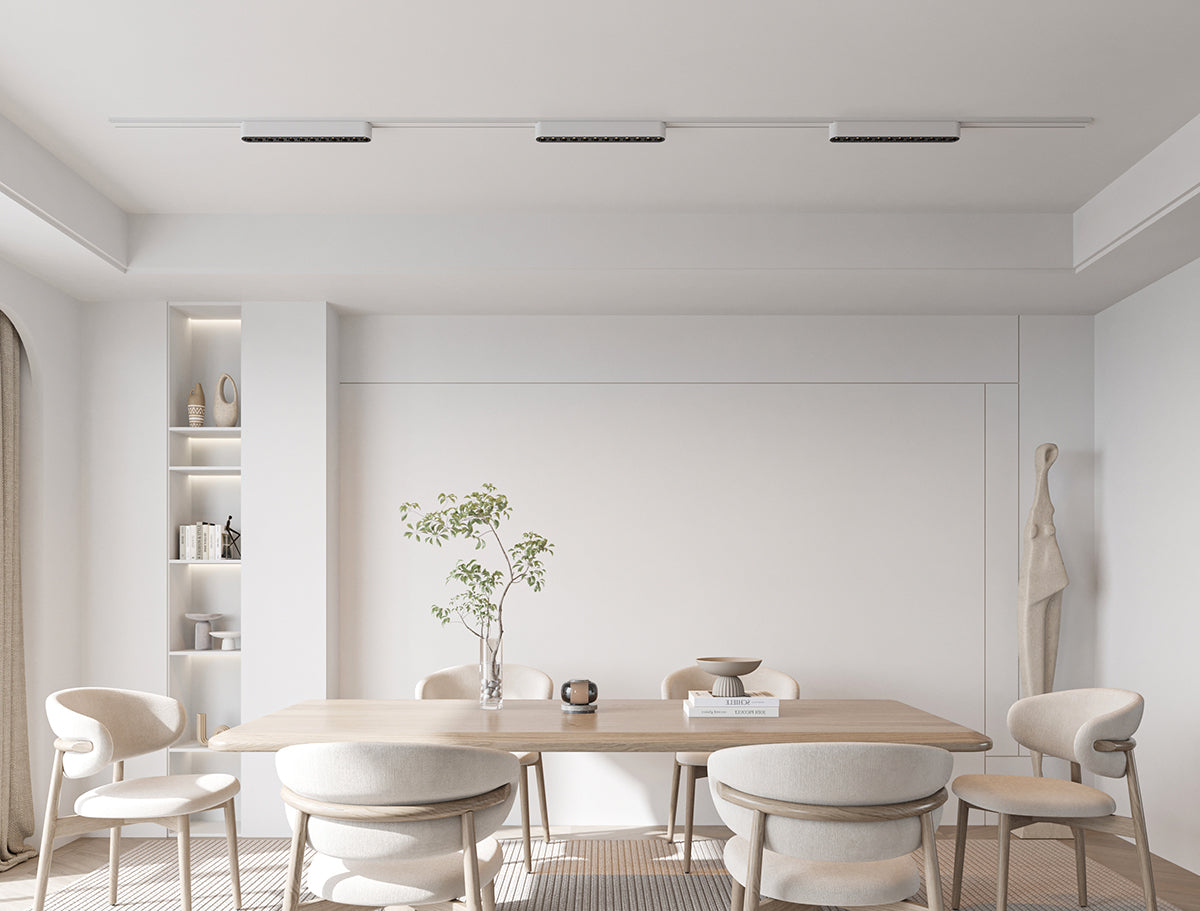 גוף תאורה עדשות למערכת תאורה מגנטית 12W| שחור| לבן| 48V