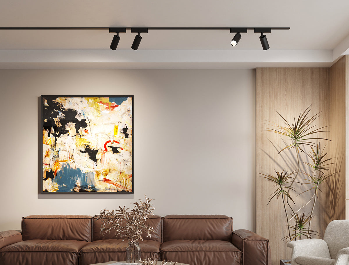 ספוט תאורה למערכת תאורה מגנטית 48V| 7W| שחור| לבן