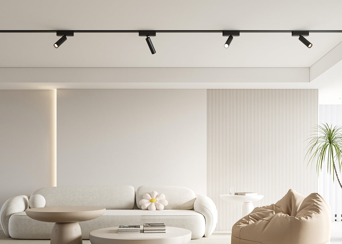 ספוט תאורה למערכת תאורה מגנטית 48V| 7W| שחור| לבן